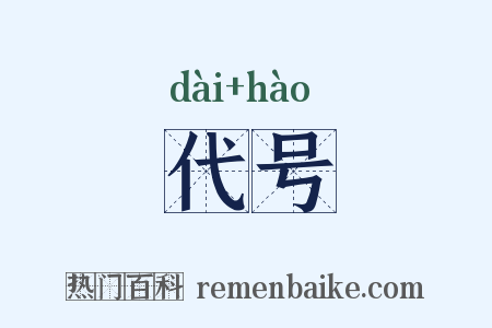 代号是什么意思的图片